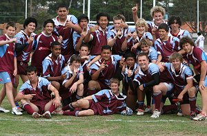 The HILLS SHS Buckley Shield team celebrate thier extra time win (Photo : ourfootymedia)