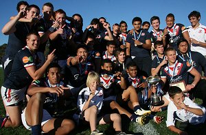 SYDNEY ROOSTERS celebrate winning this years SG BALL GRAND FINAL (Photo : ourfootymedia) 