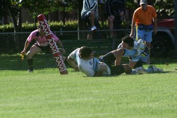 Cronulla's Jason Gray scores a try to seal the first round win in the SG Ball (Photo : OurFootyMdia) 