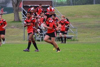 Endeavour SHS v Matto u13's action (Photo's : OurFootyMedia) 