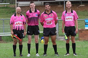 Rex Oli, Lincoln Plevey, Joey Chisholm and Josh Longmuir. gio Schoolboy 9s Referee's (Photo : steve monty / OurFootyMedia) 