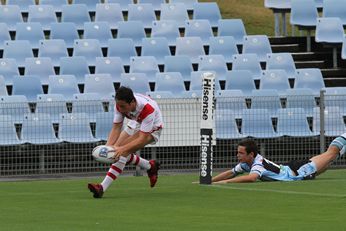 Cronulla SHARKS v St. George DRAGONS Mattys Cup Rnd 1 @ Shark Park ACTION (Photo : steve monty / OurFootyMedia) 