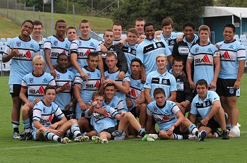 Cronulla Sharks Harold Matthews Cup Rnd 1 v Dragons Team Photo (Photo : steve monty / OurFootyMedia) 