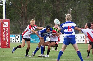 Changing of the Guard ? Endeavour SHS Vs Patrician Bro's Blacktown. St. Pat's won. Arrive Alive 7's action (Photo : ourfooty media )