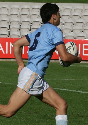 Daniel Abou-Sleiman heads for the try line - ARRIVE aLIVE CUP - Christian Brother's Lewisham v Marist Brother's Kogarah (photo : ourfooty media)