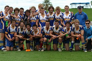 Kiama High School celebrate thier Arrive alive Cup win at Oki Jubilee (Photo : ourfooty media)