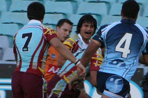 Arrive alive Cup 2009 Grand Final Action MATRAVILLE SHS v KEEBRA PARK SHS (Photo : Steve Montgomery / OurFootyTeam.com)