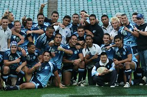 Matraville Sports High School Arrive alive Cup team celebrate their semi final victory (Photo : ourfootymedia) 