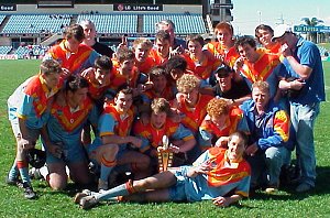 Tony Conch with the 2003 U 16a Premiers - De La Salle