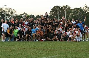 Penrith Panthers and St. Helens after the game (Photo : ourfootymedia)