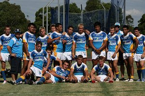 Gold Coast TITAN'S Harold Matthews Cup team after the round of 16 final at the Crest (Photo : ourfooty media)