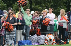 The Yarrawarra Cheer Squad were in fine voice, plenty of support from the mums 