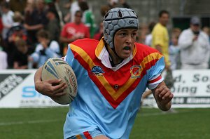 Dion Beattie on the rampage ( Photo : Steve Montgomery / OurFootyTeam.com) 