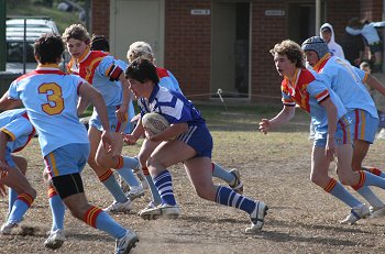 Bosco hard man runs the footy