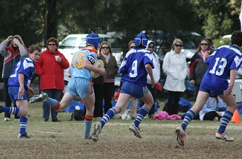 Nick Ratcliffe bolts down the wing 