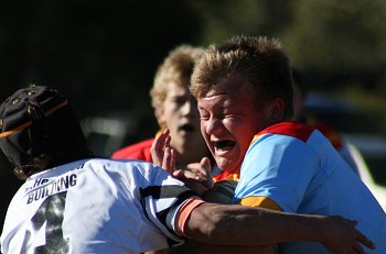 Big Zac Weddersweler had a hugh game, possibly his most powerful performance of the season ( Photo : ourfooty media) 