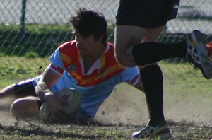 Ryan Giles with another try ( Photo : ourfooty media) 