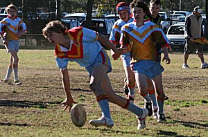 Reece Davidson get this try right (Photo : ourfooty media)