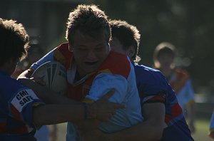 Big Zac was a handfull for the Dragons defence all day 