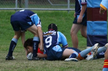 Jesse Faye scores his 1st try