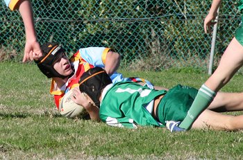 Nick Pleasence scores his 1st try of the arvo