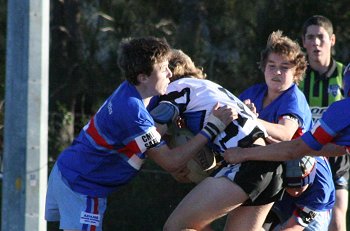 Engadine defence had to hold out many determined Sharks runs