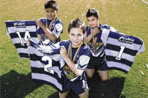 Lemisio Mataele, Zac Makelim and Joseph Taaga won grand finals for two rugby league clubs this season. Picture: Wesley Lonergan 