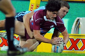 Lachlan Maranta scores for the Queensland U 18's (Photo : QRL)