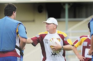 Jamie McCormack makes a point during last Sunday’s final training session. Photo: Barry Smith