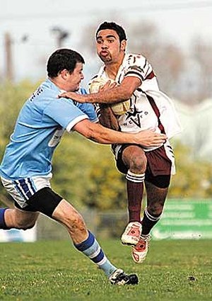 Matt Nean on the burst for West Lions recently. He is the Country Under 18s vice-captain. Photo Grant Robertson 