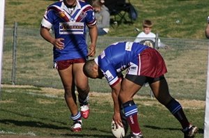 Sam Hala crossing for one of his four tries last week