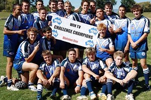 The victorious Macquarie Raiders under-18s who won the inaugural Western Challenge under-18s competition against St Pat’s at the weekend.