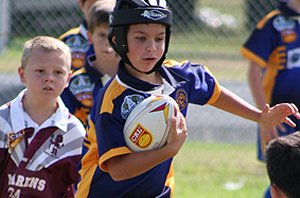 Kale Johnson on the run - Muswellbrook Rams