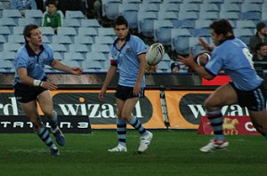 Tommy HANCOCK in action in the 2007 NSW v QLD u17's Match at Telstra (Photo : ourfootymedia)