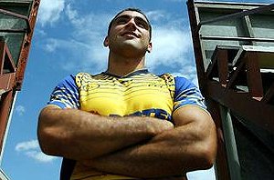 Parramatta prop Tim Mannah. Photo: Jacky Ghossein