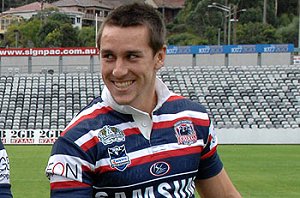 Roosters halfback Mitchell Pearce. Picture: Jeff Herbert. / The Daily Telegraph