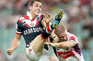 Mitchell Pearce. Photograph: Mark Evans / The Daily Telegraph