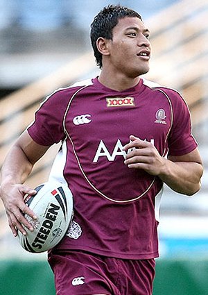 Israel Falou at his 1st State of origin training camp may '08