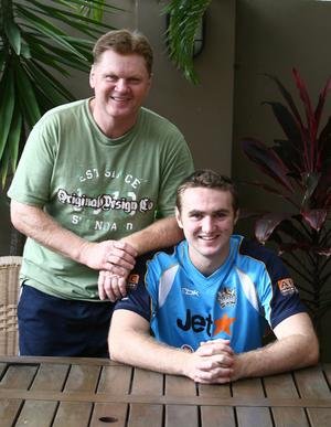 Matthew with his old man fatty Paul Vautin