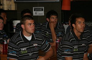 Wade Graham, Greg Waddell & the Penrith Panthers Boyz at the NRL Induction Day 1