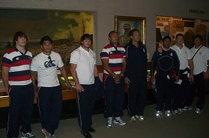 French Rugby League team took some time out of their schedule on Thursday afternoon in Canberra to reflect on the past, as they visited the Australian War Memorial. 