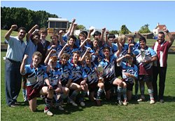 St Patrick's College, Sutherland Under 14s Rugby League team showed St John's College, Lismore that they're a team to reckon with after easily defeating the defending champions 31 - 4 in the 2005 Cochrane Cup at Leichhardt Oval on Tuesday 20 September . 