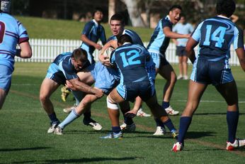 MATRAVILLE SHS v St. GREG'S COLLEGE - ARL SCHOOLBOYS CUP action (Photo : OurFootyMedia) 