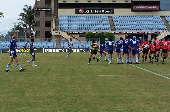 Queenslanders on the attack close to the line  (Picture : ourfootyteam media)