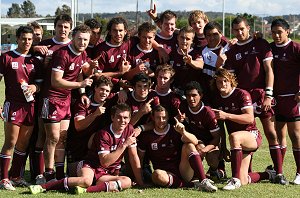 Queenslands schoolboys have a never die attitude which wins them games (Photo : ourfooty media)