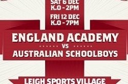 England Academy v Australian Schoolboys