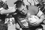 Action from Byron Bay High’s win over Woodenbong earlier this month. The win has put the locals