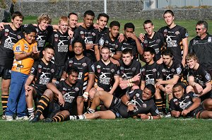 Wests Tigers Under 16's Rugby League Team after the trial v NSW CCC (Photo : ourfooty media)