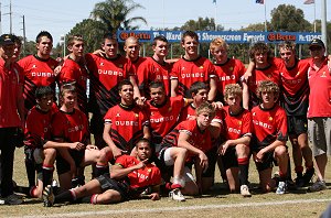 Dubbo High School University Shield team on Shark Park (Photo : ourfootymedia)