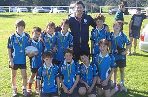 Kincoppal-Rose Bay School’s triumphant under-12 league team.